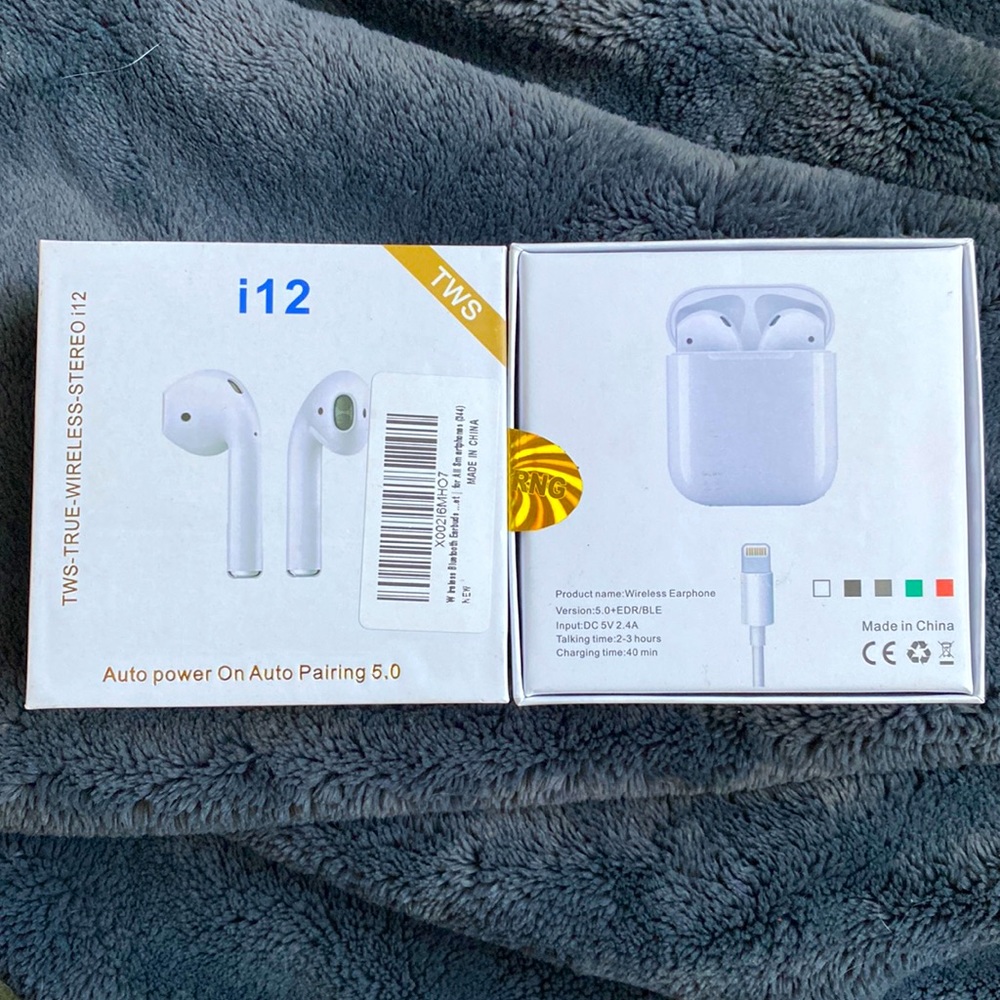 Imitation AirPods ; withholds all of the same functionalities.